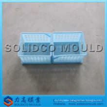 Wcker laundry basket mould and plastic injection mould